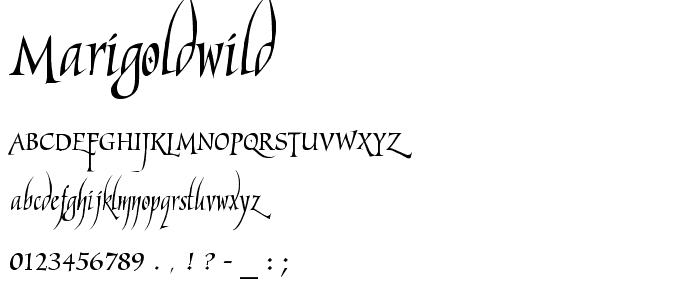 MarigoldWild font