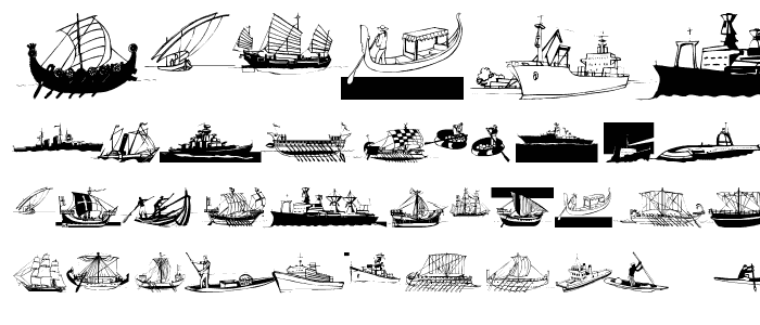 MarineBats font