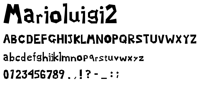 MarioLuigi2 font