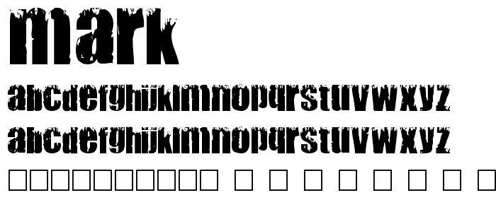 Mark font