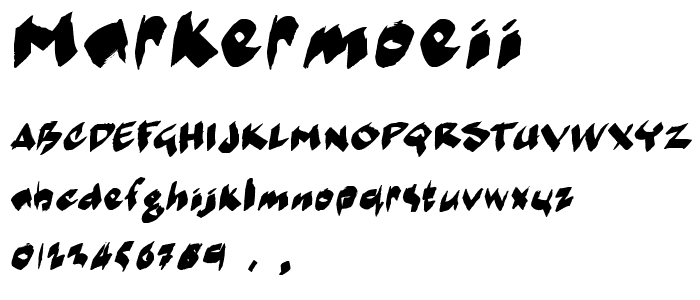 MarkerMoeII font