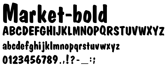 Market Bold font