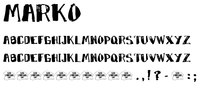 Marko font