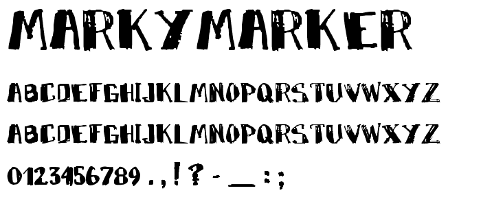 MarkyMarker font