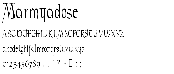 Marmyadose™ font