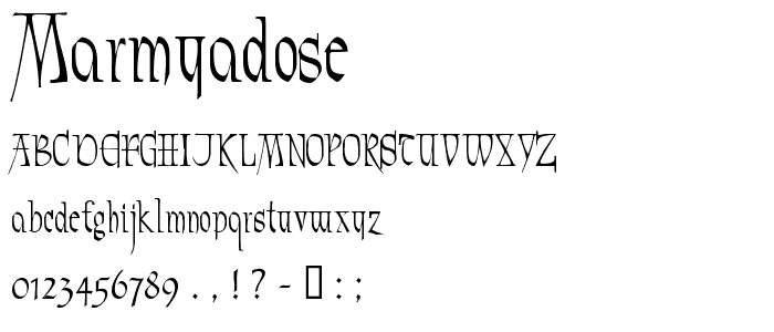 Marmyadose_ font