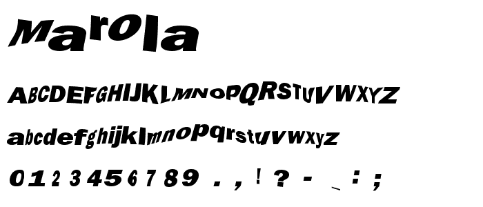 Marola font