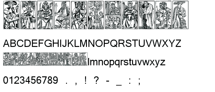 Marseille Tarot A font