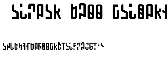 Martian Hull Markings font