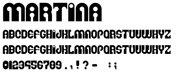 Martina font