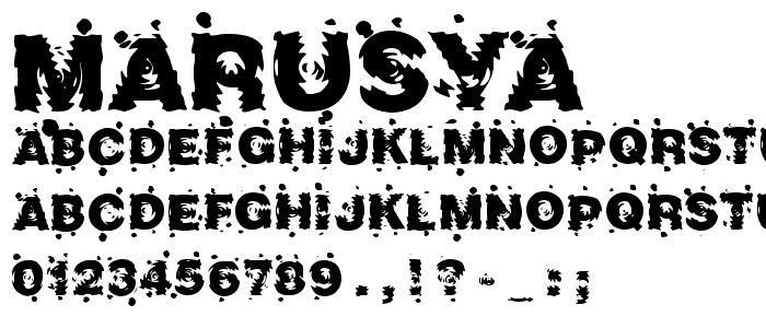 Marusya font