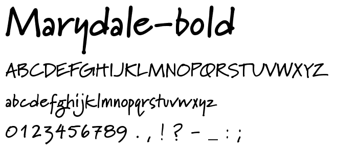 Marydale Bold font