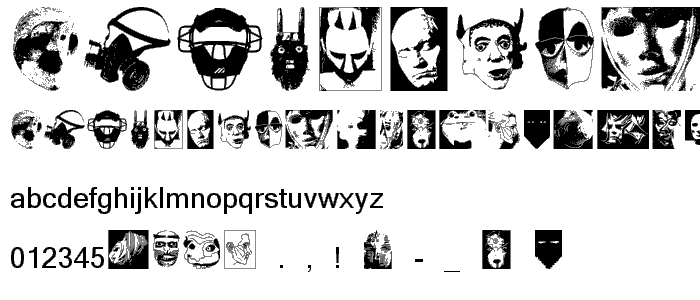 MasKs font