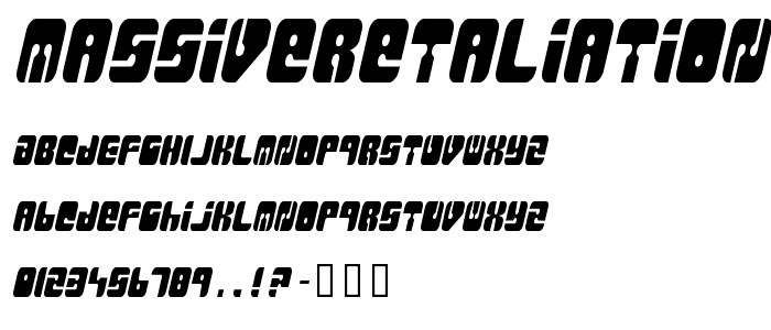 MassiveRetaliation font