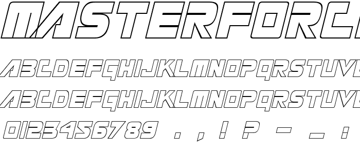 Masterforce font