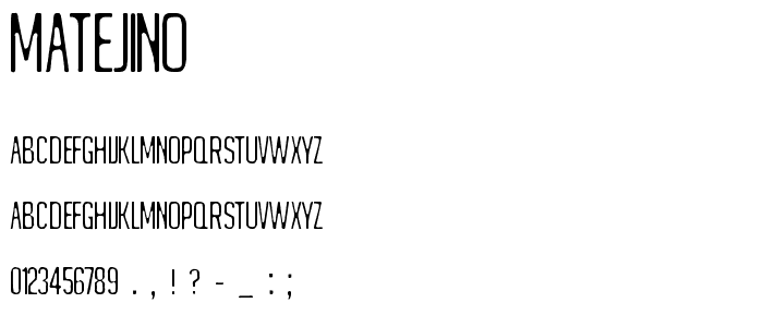 Matejino font