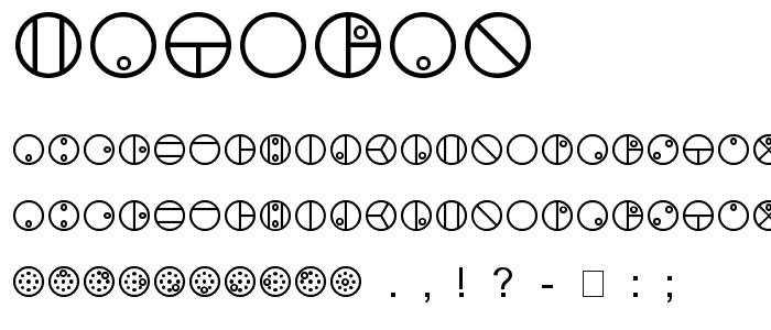 Matoran font