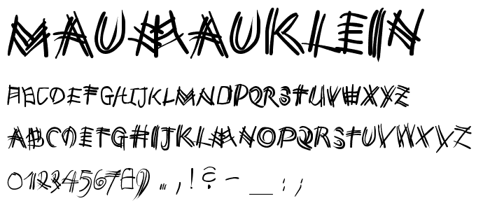 MauMauKlein font