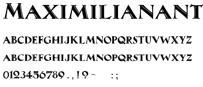 MaximilianAntiquaSmallCaps font