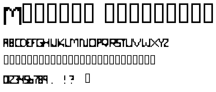 Maximum Radiation Level font