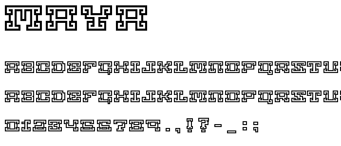 Maya font