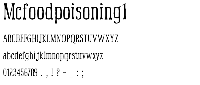McFoodPoisoning1 font