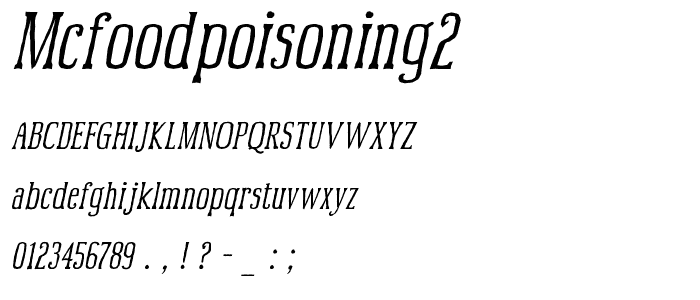 McFoodPoisoning2 font