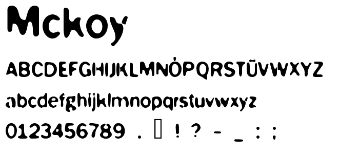 McKoy font
