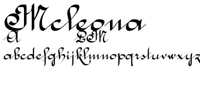 McLeona font