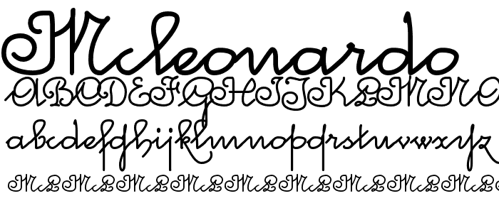 McLeonardo font