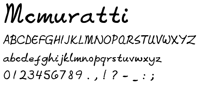 McMuratti font