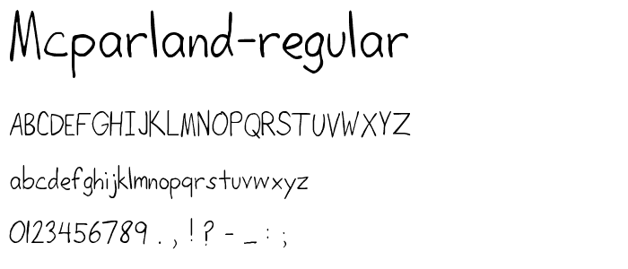 McParland Regular font
