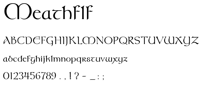 MeathFLF font