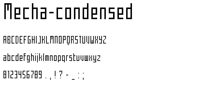 Mecha Condensed font