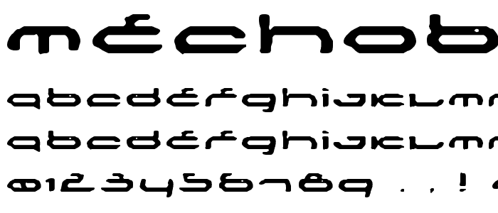 Mechoba font