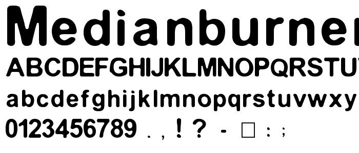 Medianburner font