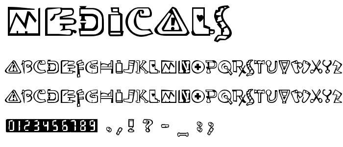 Medicals font