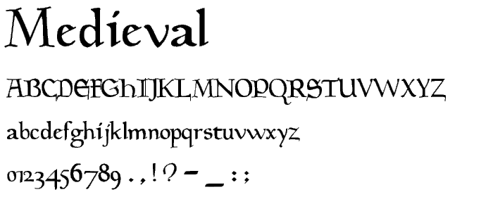 Medieval font