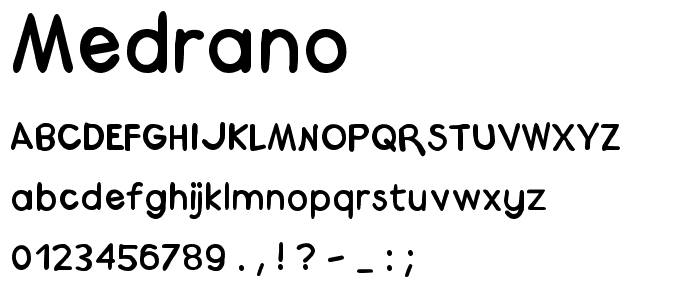 Medrano font