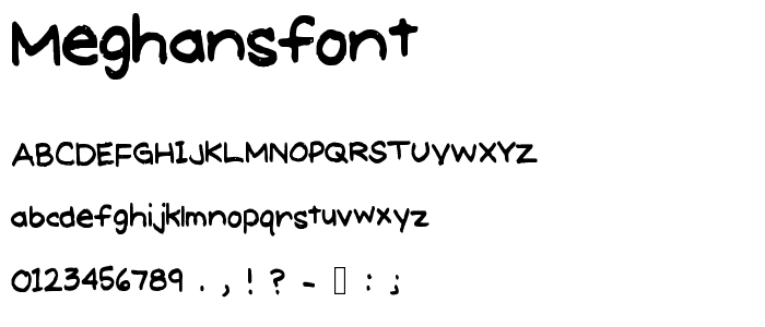 MeghansFont font