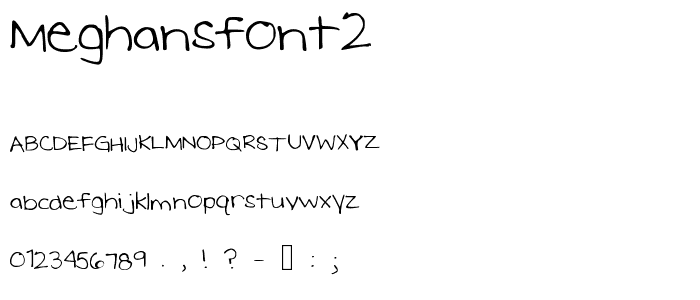 MeghansFont2 font