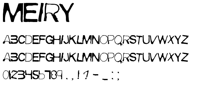 Meiry font