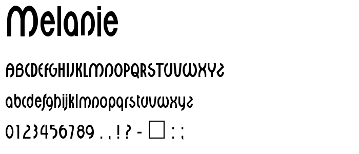 Melanie font