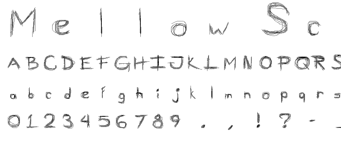 Mellow Scribbles 2 font