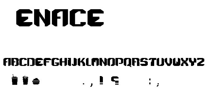 Menace font