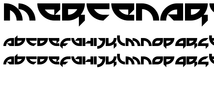 Mercenary font