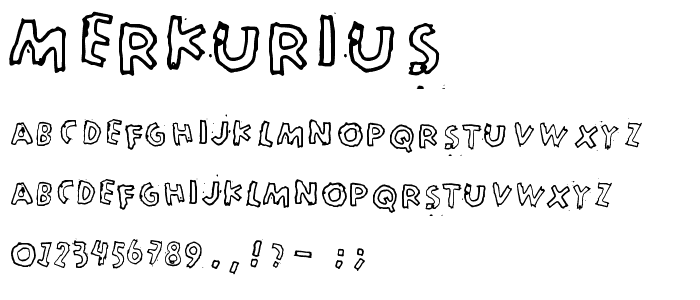 Merkurius font