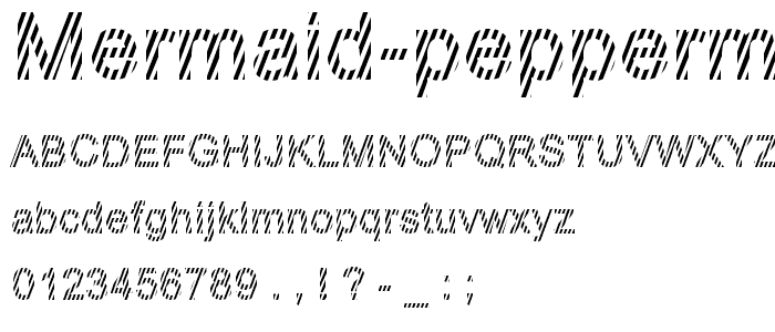 Mermaid Peppermint font