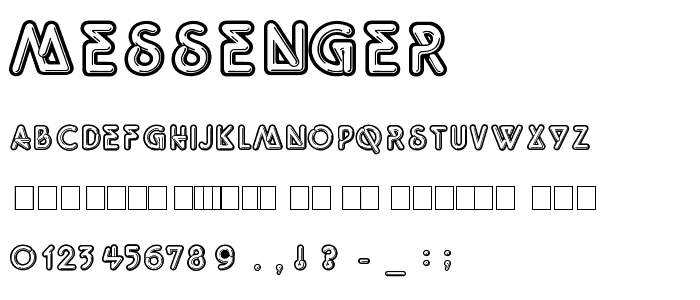 Messenger font