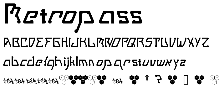 MetroPass font